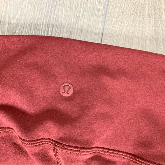 Lululemon Reveal 7/8  Tights Deep Rouge Leggings Mesh Dotted Seamless Size XS - Picture 11 of 16